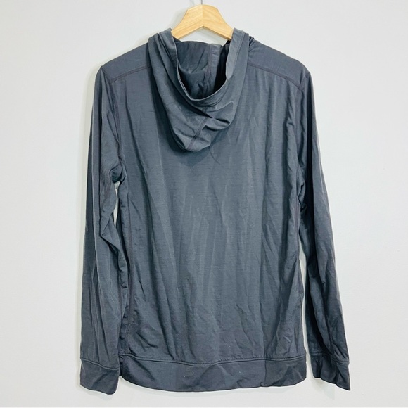 QÔR Gray Merino Blend Pullover Hoodie M - Picture 6 of 6
